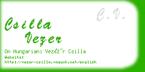 csilla vezer business card